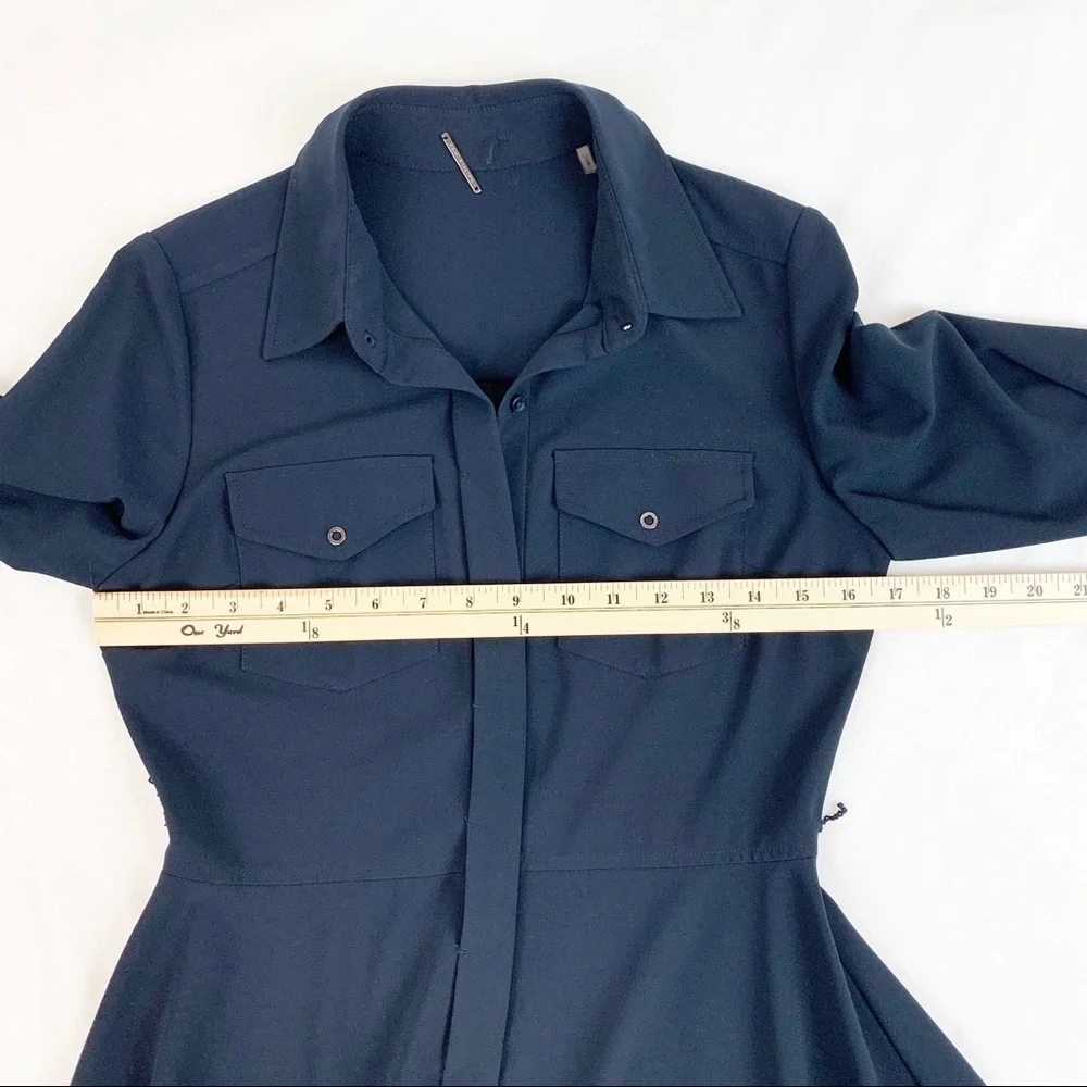 Elie Tahari‎ long sleeve asymmetrical shirt dress